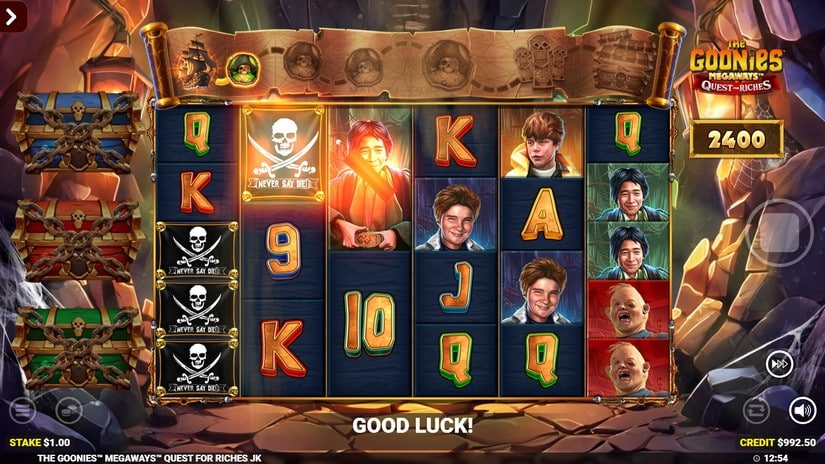 The Goonies Quest For Riches slot screen 4