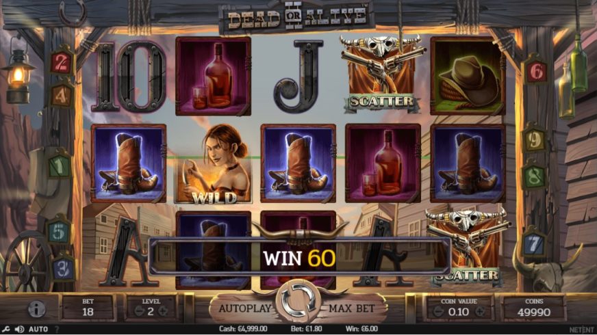 Dead or Alive 2 slot screen 2