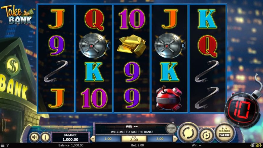 Take the Bank slot screen 1