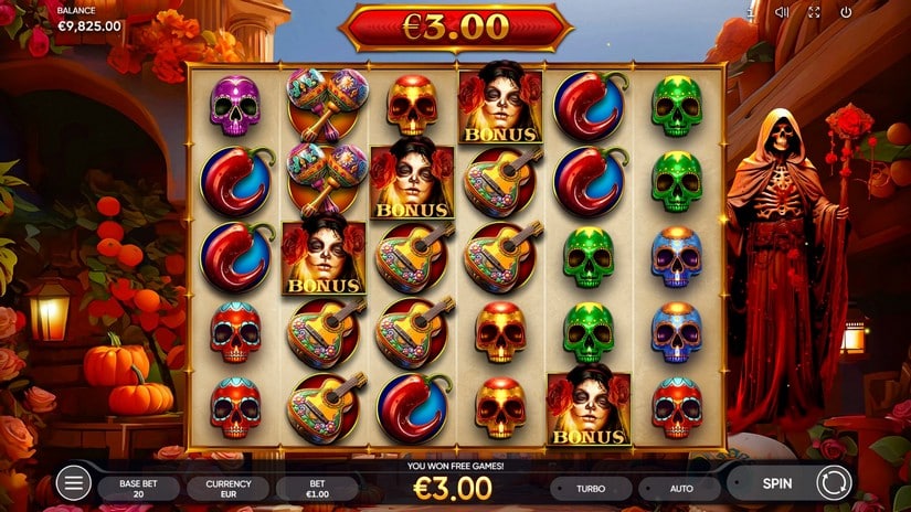 Dia de Los Muertos 2 slot screen 2