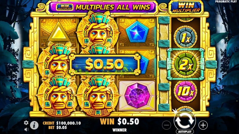 Aztec Gems slot screen 2
