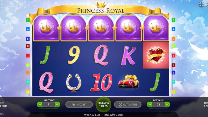 Princess Royal slot screen 2