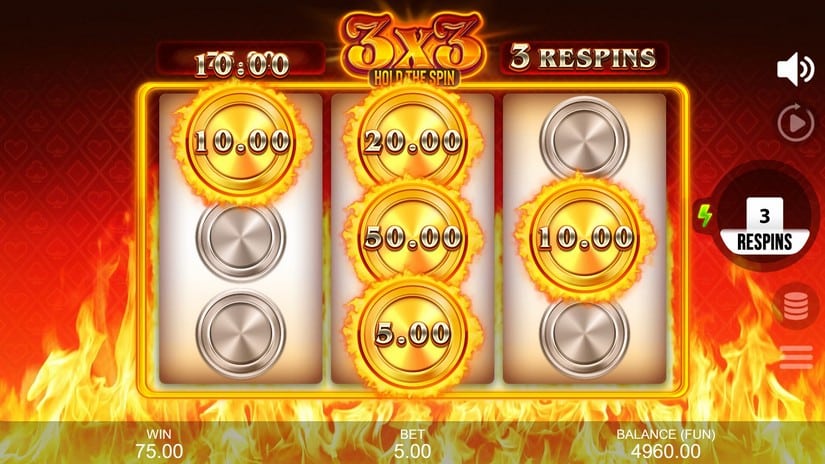 3X3: Hold The Spin slot screen 4