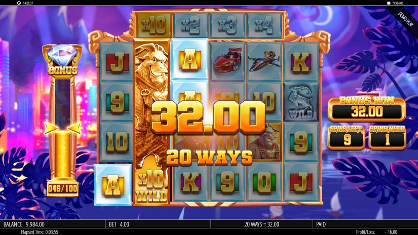 The G.O.A.T slot screen 6