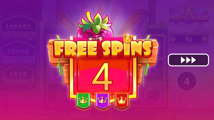 Fruitillionaire slot screen 2