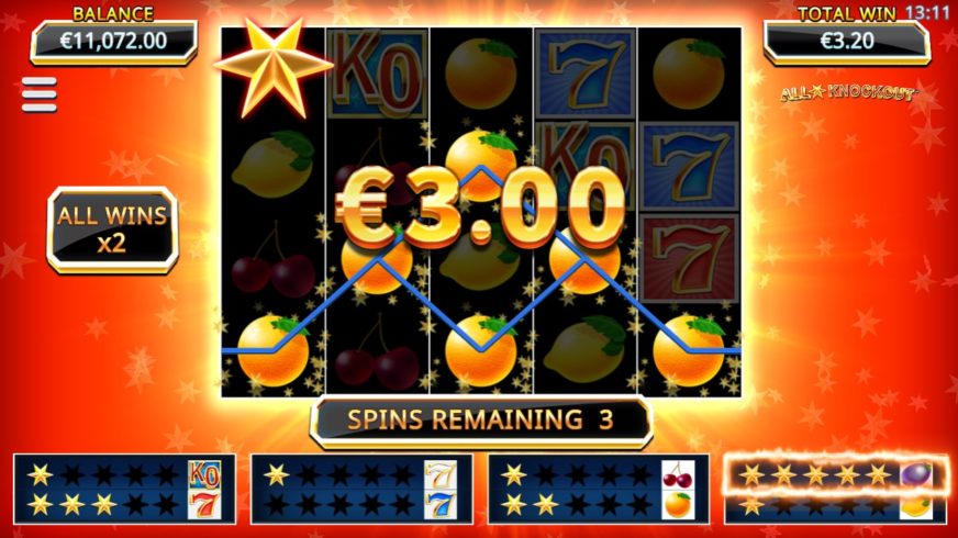 All Star Knockout slot screen 2