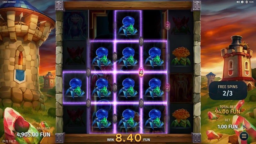 Cash Defense slot screen 6