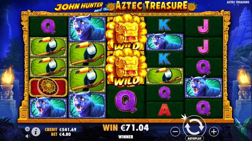 John Hunter and the Aztec Treasure slot screen 2