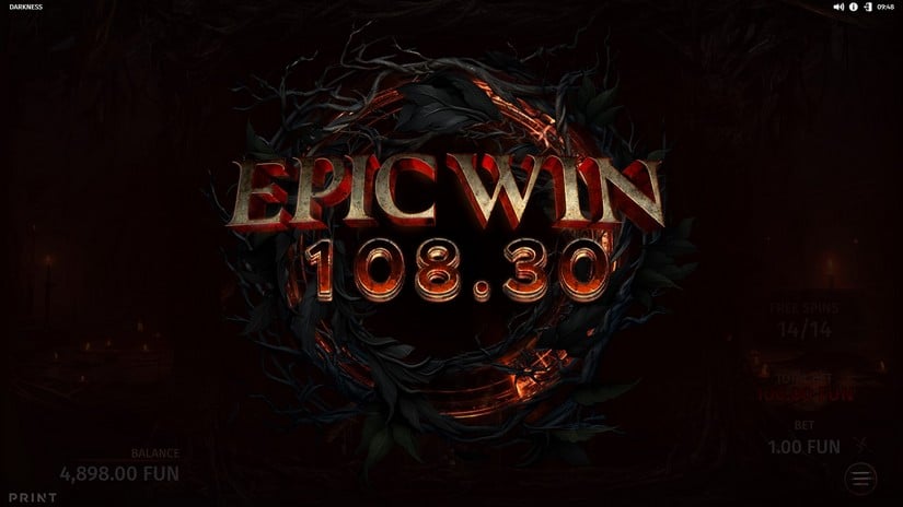 Darkness slot screen 5