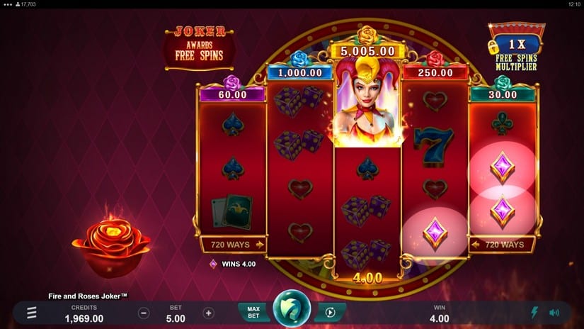 Fire and Roses Joker slot screen 4