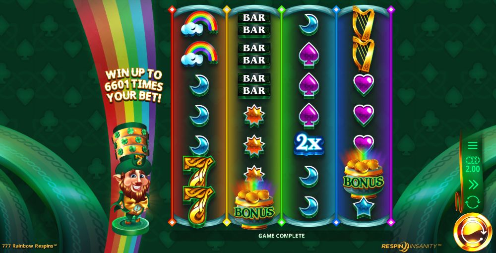 777 Rainbow Respins game review