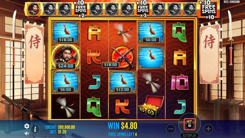 Samurai Code slot screen 4