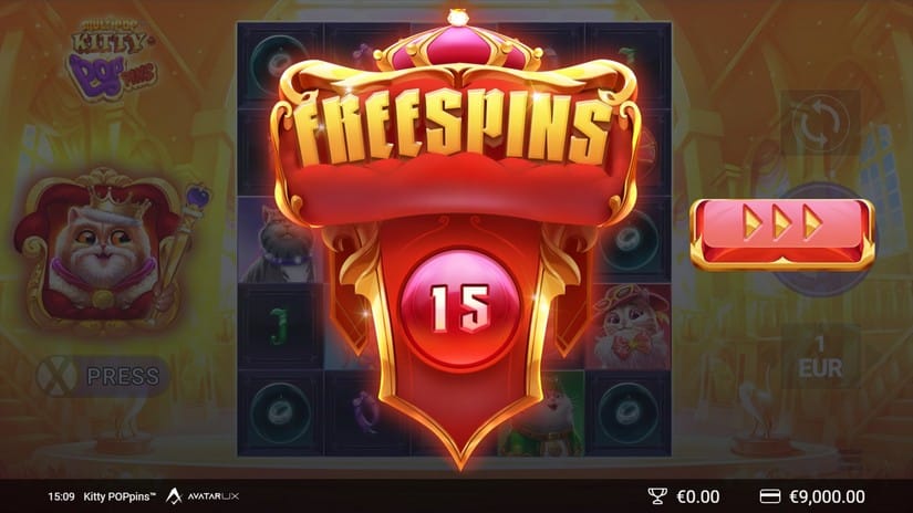 Kitty POPpins slot screen 3