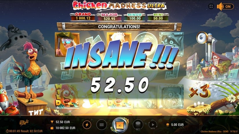 Chicken Madness Ultra slot screen 3