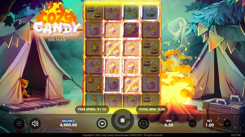 Cozy Candy Clusterbreaker slot screen 5