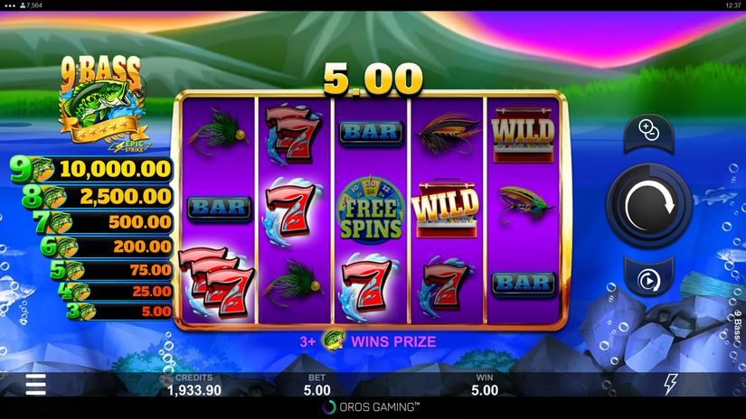 9 Bass slot screen 2