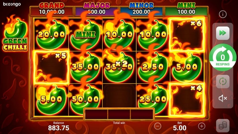 Green Chilli slot screen 6