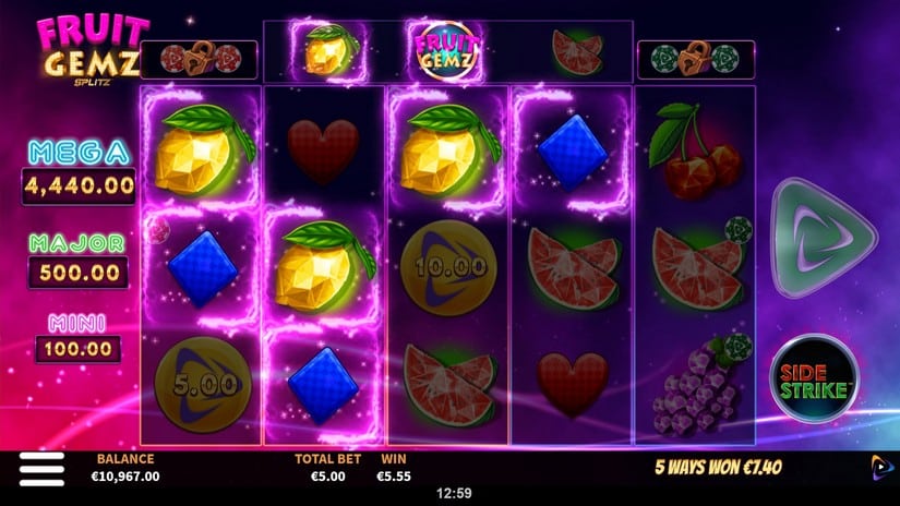 Fruit Gemz Splitz slot screen 2