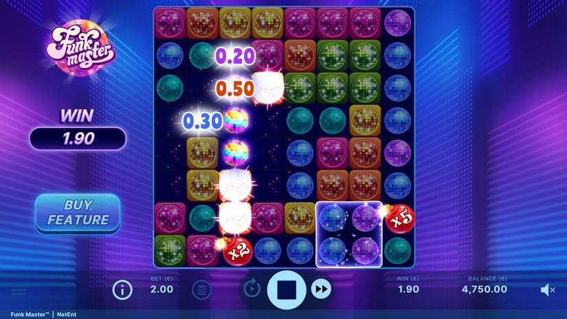 Funk Master slot screen 3