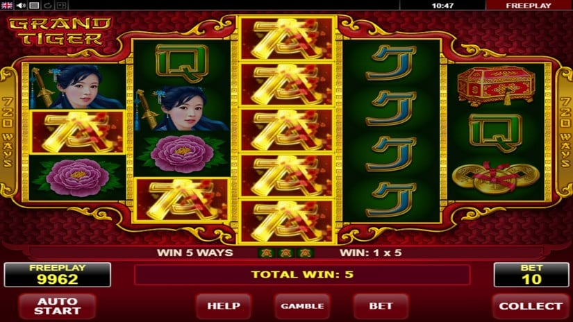 Grand Tiger slot screen 3