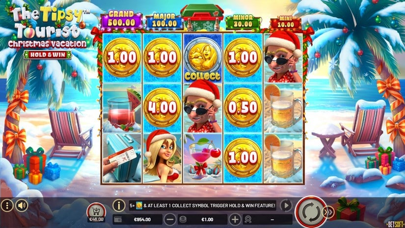 The Tipsy Tourist: Christmas Vacation – Hold & Win slot screen 3