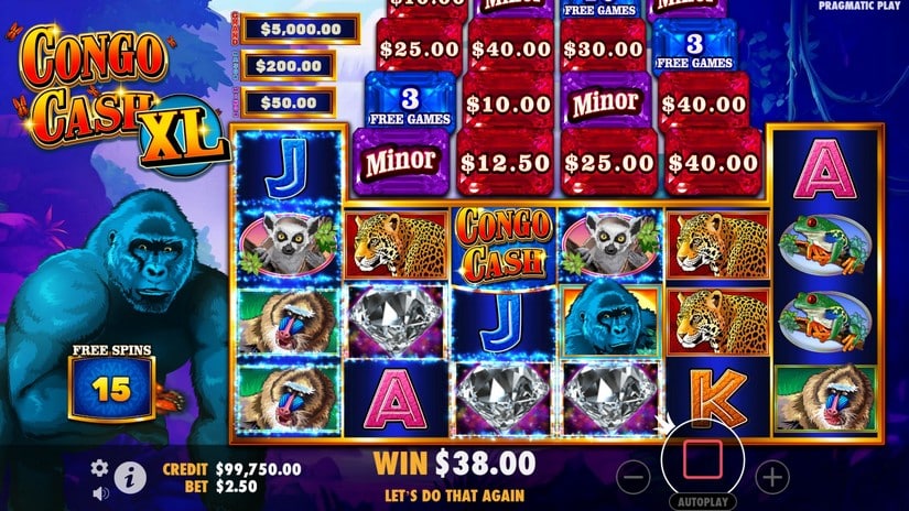 Congo Cash XL slot screen 5
