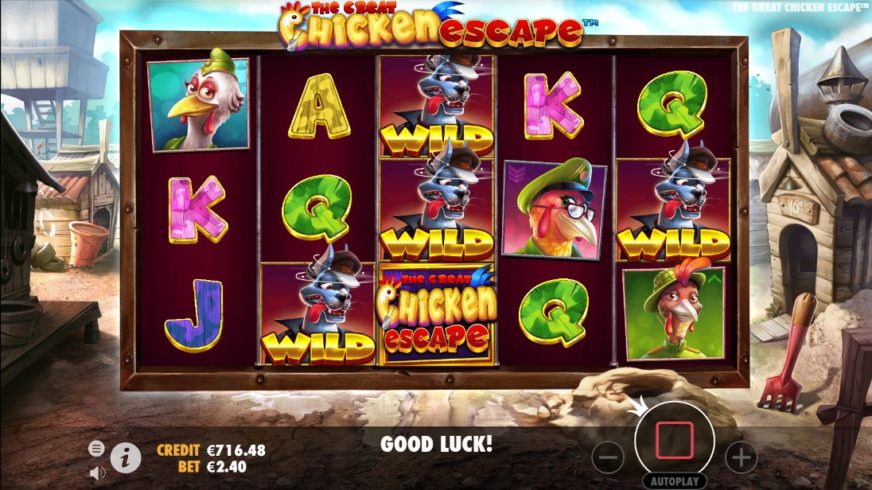 The Great Chicken Escape slot screen 4