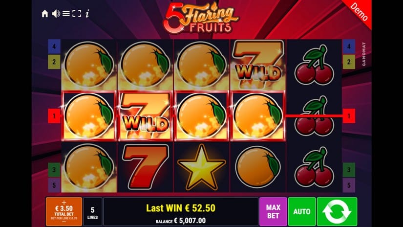 5 Flaring Fruits slot screen 4