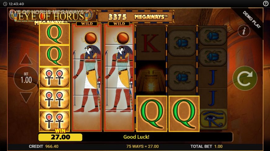 Eye of Horus Megaways slot screen 3