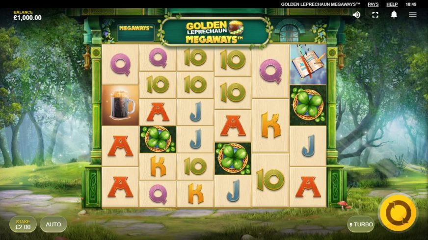Golden Leprechaun Megaways slot screen 1