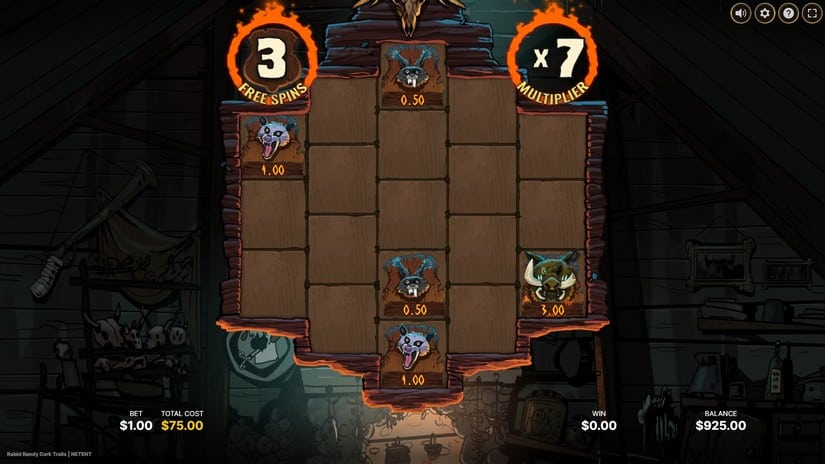 Rabid Randy Dark Trails slot screen 4