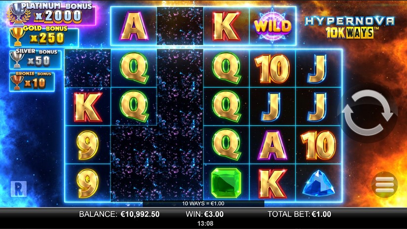 Hypernova 10K Ways slot screen 2