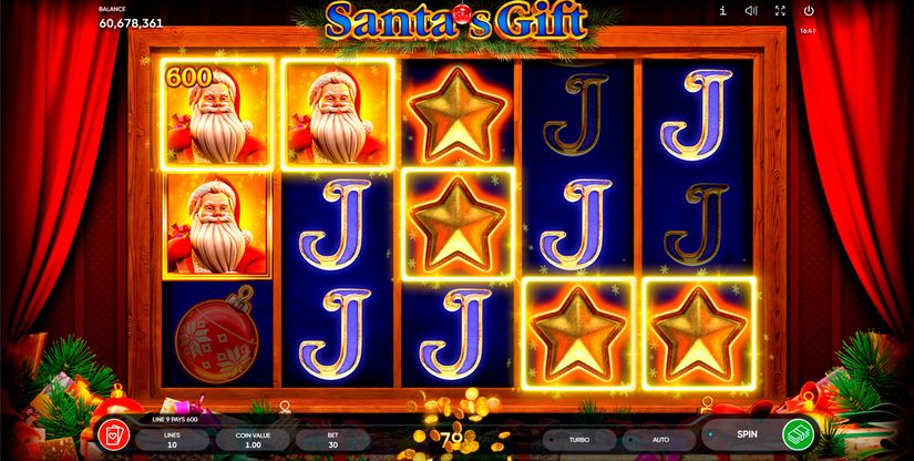Santa’s Gift slot screen 2