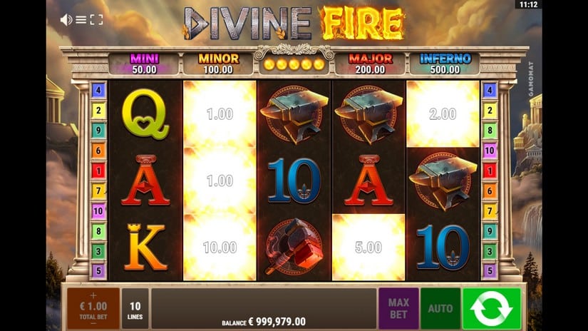 Divine Fire slot screen 2