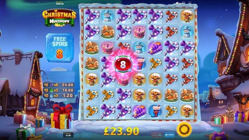 Christmas MULTIHOPS slot screen 5