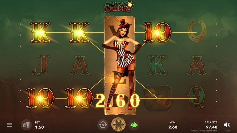 CanCan Saloon slot screen 3