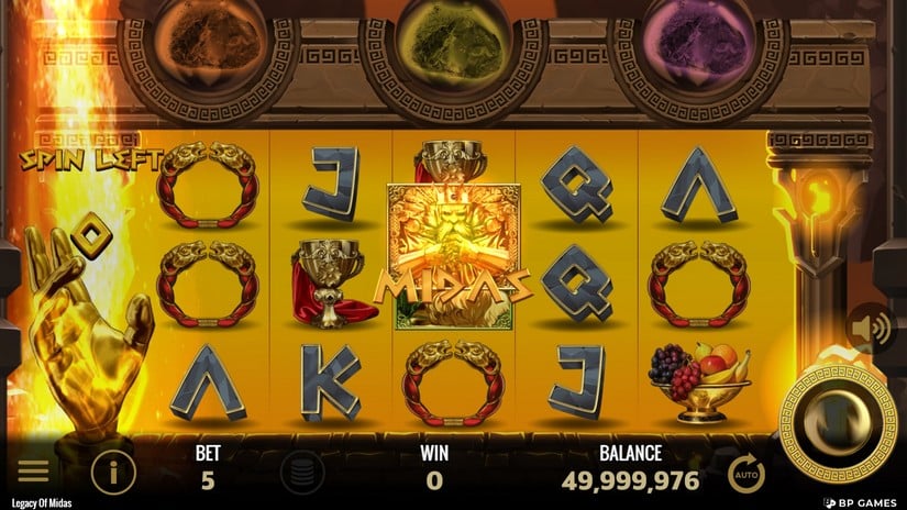 Legacy of Midas slot screen 3