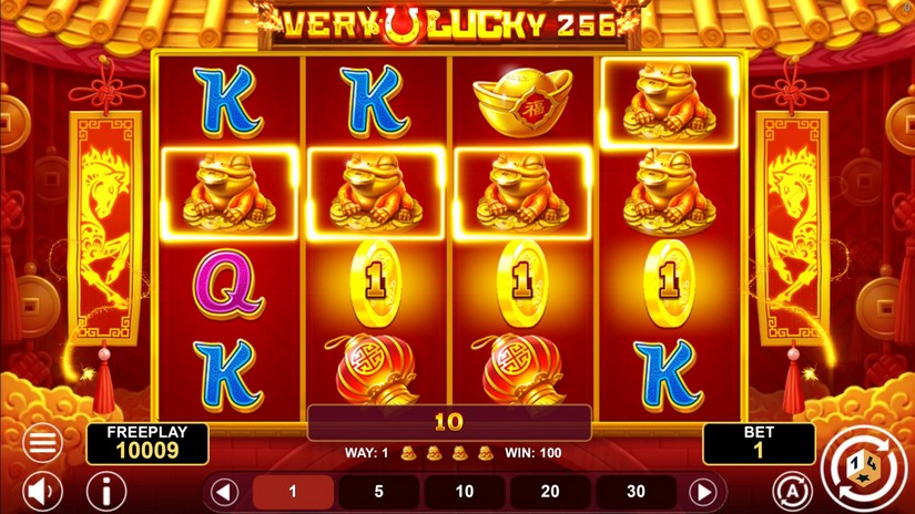 Very Lucky 256 slot screen 2