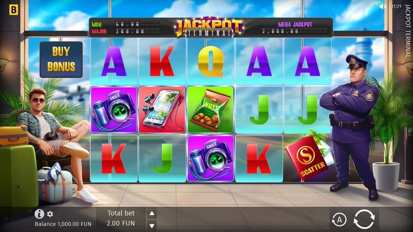 Jackpot Terminal slot screen 1
