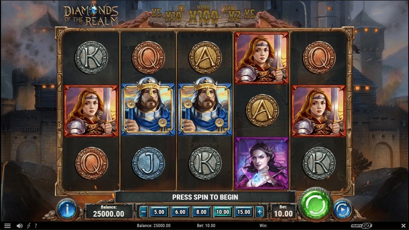 Diamonds of the Realm slot screen 2