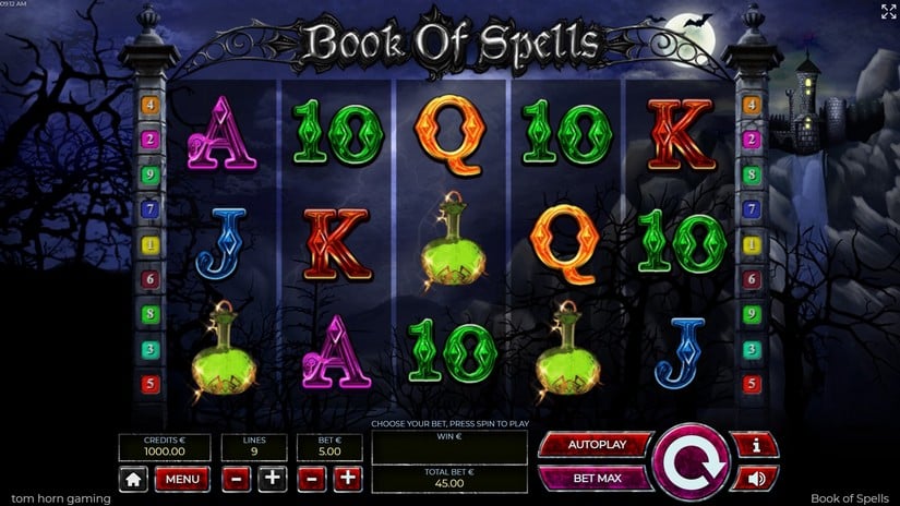 Books of Spells slot screen 1