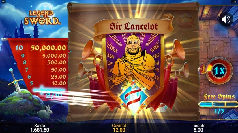 Legend Of The Sword slot screen 5