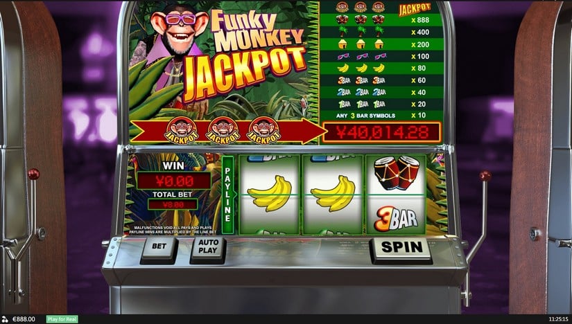 Funky Monkey slot screen 3