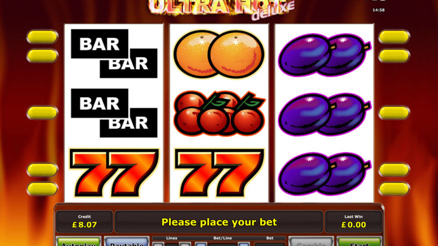 Ultra Hot Deluxe slot screen 1