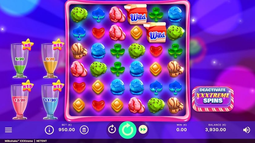 Milkshake XXXtreme slot screen 2