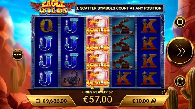 Eagle Wilds slot screen 2