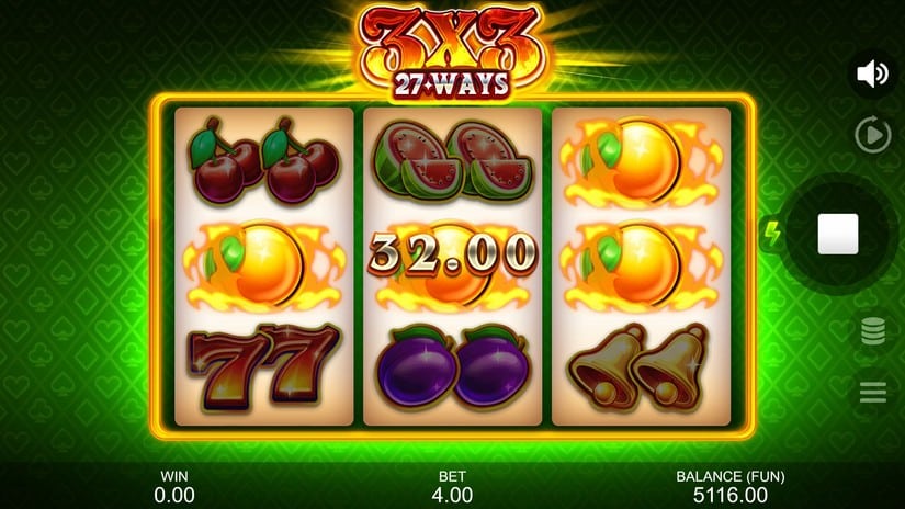 3X3: 27 Ways slot screen 2
