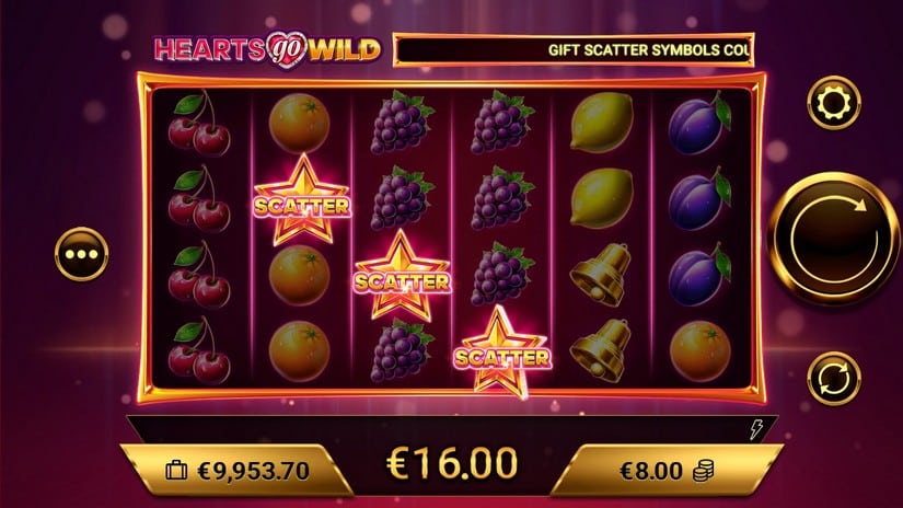 Hearts go Wild slot screen 2