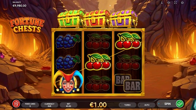 Fortune Chests slot screen 3