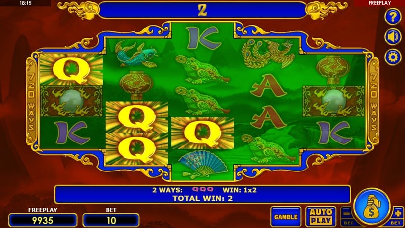 Dragon’s Gift slot screen 2